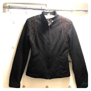 Byblos blu biker jacket - Black with orange detail